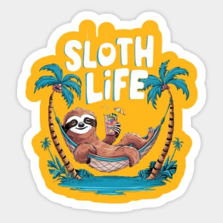 sloth life Sticker